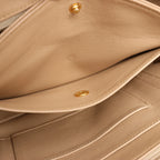 Chanel Chevron Leather Shoulder bag in Beige 1881694