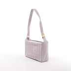 Bolso de hombro Chanel Chevron de piel en beige 1881694