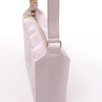 Bolso de hombro Chanel Chevron de piel en beige 1881694