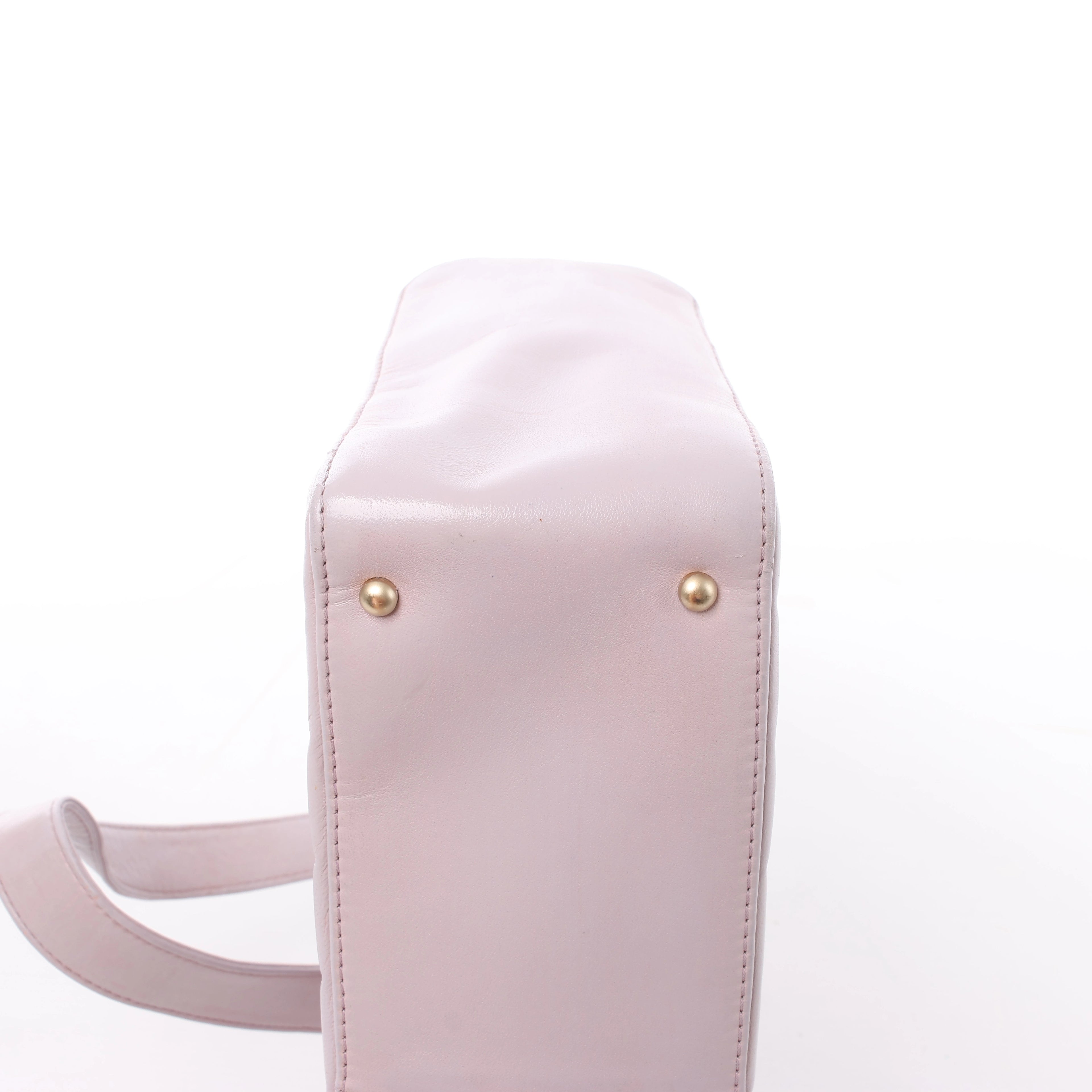 Bolso de hombro Chanel Chevron de piel en beige 1881694