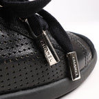 CHANEL Coco Mark 11P Suede x Leather Sneakers 37 in Black G25313