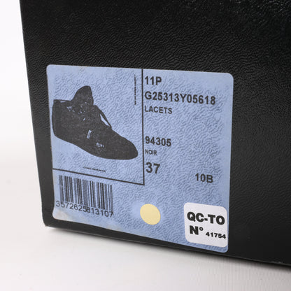 CHANEL Coco Mark 11P Suede x Leather Sneakers 37 in Black G25313