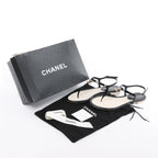 Sandalias de piel Coco Mark de CHANEL en color negro, talla 38 EU