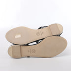 Sandalias de piel Coco Mark de CHANEL en color negro, talla 38 EU