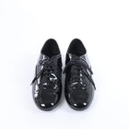Sandalias tipo mule de piel con cadena Coco Mark de CHANEL en gris G35387, talla 40.5 EU