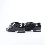 Sandalias tipo mule de piel con cadena Coco Mark de CHANEL en gris G35387, talla 40.5 EU
