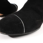Chanel Coco Mark 16B Suede Long Boots in Black G32122, Size 39 EU