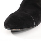 Chanel Coco Mark 16B Suede Long Boots in Black G32122, Size 39 EU