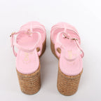 Sandalias de piel Coco Mark de CHANEL en color negro, talla 38 EU