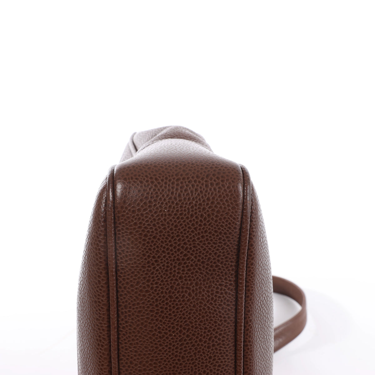 Bolso de hombro Chanel Chevron de piel en beige 1881694