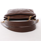 Bolso de hombro Chanel Chevron de piel en beige 1881694
