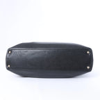 Chanel Coco Mark Line Caviar Leather Shoulder Bag in Black