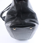 Chanel Coco Mark Line Caviar Leather Shoulder Bag in Black