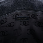 Chanel Coco Mark Line Caviar Leather Shoulder Bag in Black