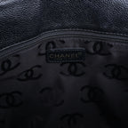 Chanel Coco Mark Line Caviar Leather Shoulder Bag in Black