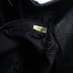 Chanel Coco Mark Line Caviar Leather Shoulder Bag in Black