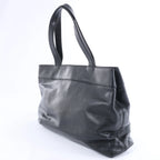 Chanel Coco Mark Line Caviar Leather Shoulder Bag in Black