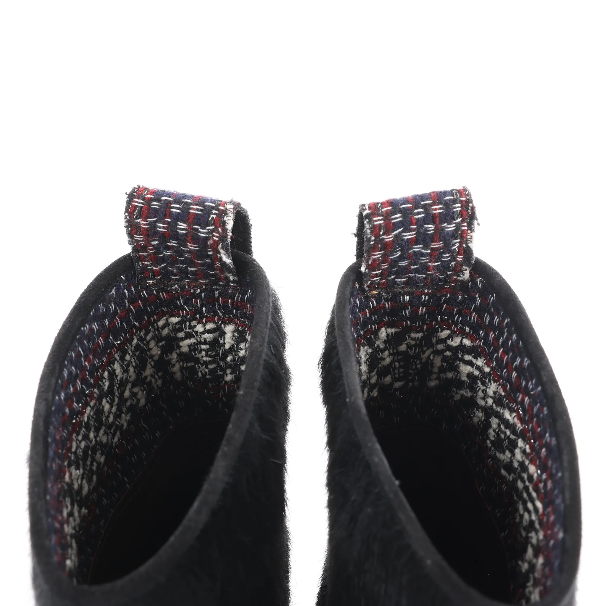 Chanel Coco Mark Cowhide Ankle Boots in Black G30120, Size 39C EU