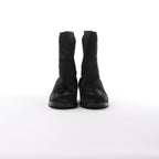 Chanel Coco Mark Cowhide Ankle Boots in Black G30120, Size 39C EU