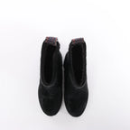 Chanel Coco Mark Cowhide Ankle Boots in Black G30120, Size 39C EU