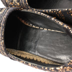 Chanel Metallic Tweed Grosgrain CC Espadrilles in Black x Gold G29762, Size 37 EU