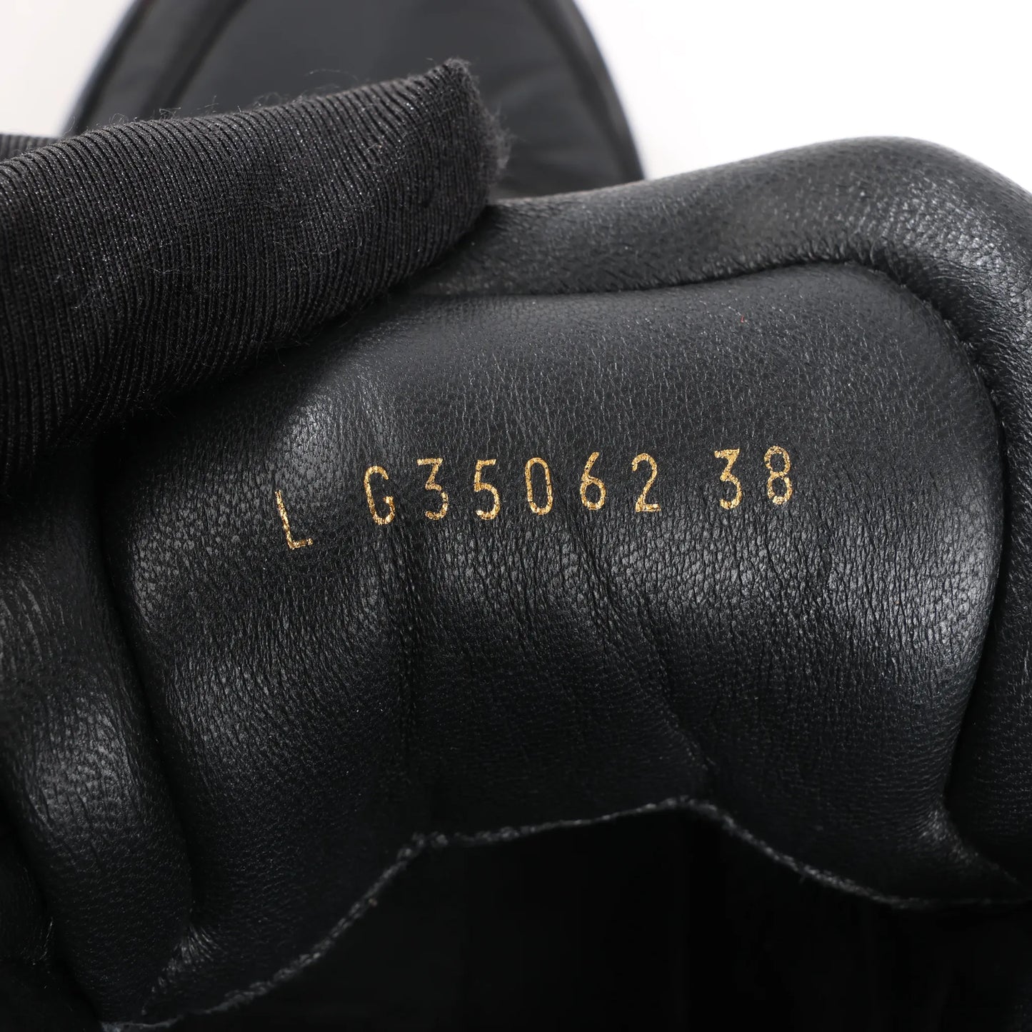 CHANEL Coco Mark Fabric High-top Sneakers in Black G35062, Size 38 EU