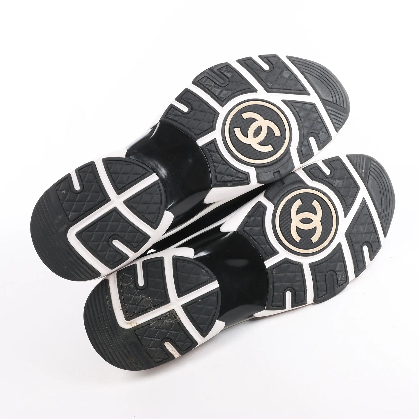 CHANEL Coco Mark Knit Sneakers in Schwarz G38750, Größe 40,5 EU