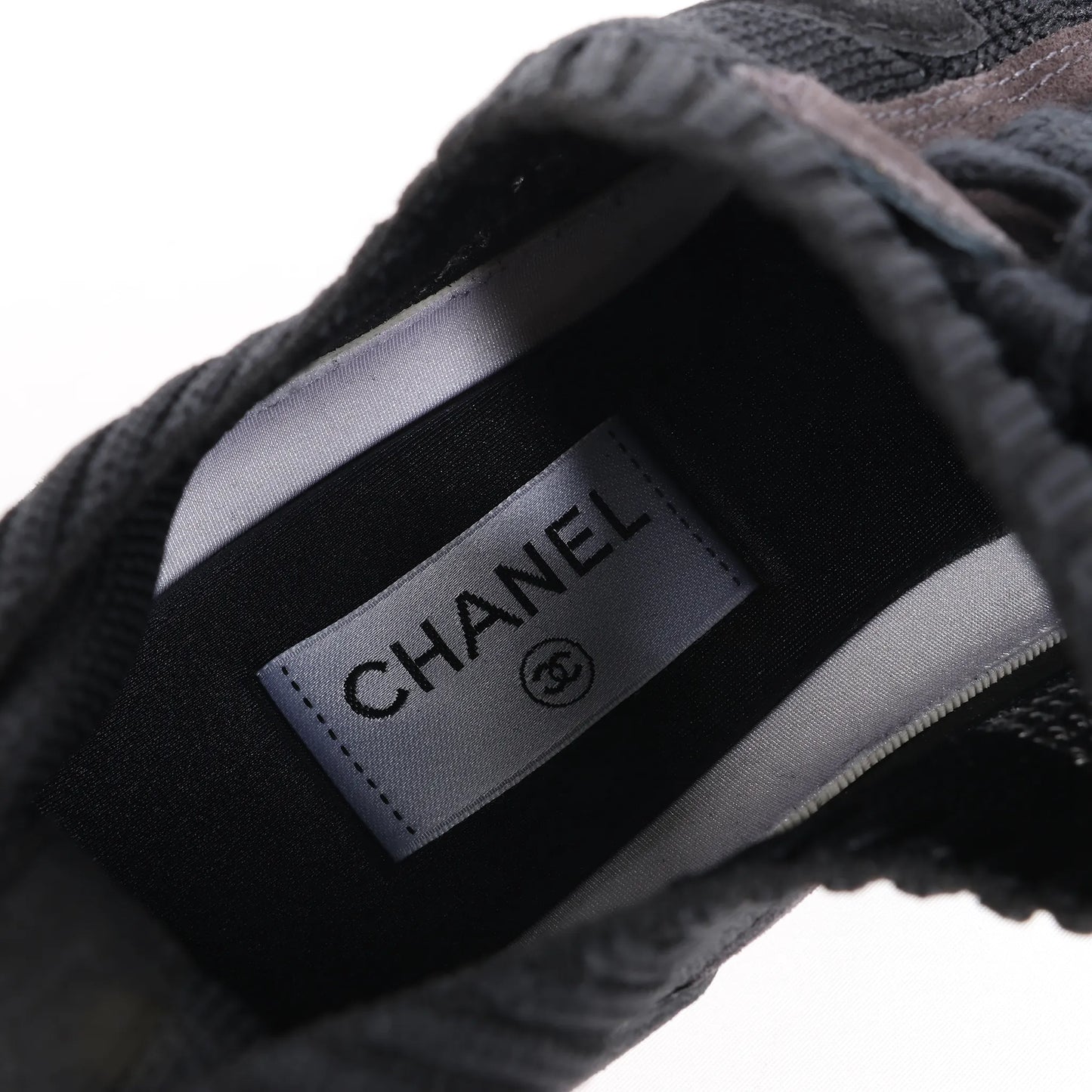 CHANEL Coco Mark Knit Sneakers in Schwarz G38750, Größe 40,5 EU