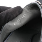 CHANEL Coco Mark Chain Leather Mule Sandals in Gray G35387, Size 40.5 EU