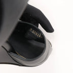 CHANEL Coco Mark Leather Sandals in Black, Size 38 EU