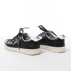 Chanel Coco Mark Leather Sneakers in Black G34085, Size EU 37