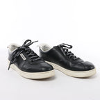 Chanel Coco Mark Leather Sneakers in Black G34085, Size EU 37