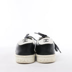 Chanel Coco Mark Leather Sneakers in Black G34085, Size EU 37