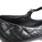 Chanel Coco Mark Matelassé Pump Heels in Black G30981, Size EU 36.5 C