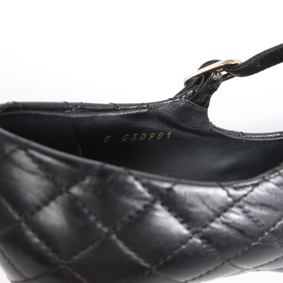 Chanel Coco Mark Matelassé Pump Heels in Black G30981, Size EU 36.5 C