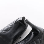 Chanel Coco Mark Matelassé Pump Heels in Black G30981, Size EU 36.5 C