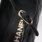 Chanel Coco Mark Matelassé Pump Heels in Black G30981, Size EU 36.5 C