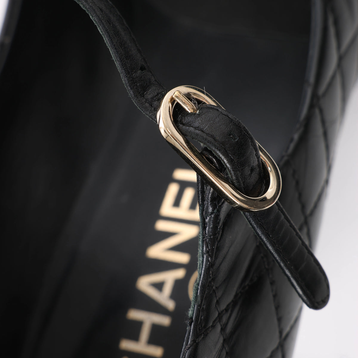 Chanel Coco Mark Matelassé Pump Heels in Black G30981, Size EU 36.5 C