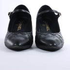 Sandalias de piel Coco Mark de CHANEL en color negro, talla 38 EU