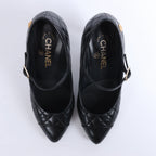 Sandalias de piel Coco Mark de CHANEL en color negro, talla 38 EU