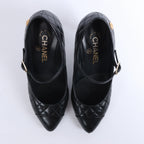 Chanel Coco Mark Matelassé Pumps 36.5C G30981