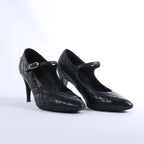 Sandalias de piel Coco Mark de CHANEL en color negro, talla 38 EU