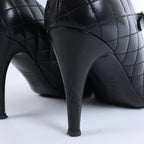 Sandalias de piel Coco Mark de CHANEL en color negro, talla 38 EU