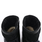 Chanel Coco Mark Matelasse Leather & Suede Ankle Boots in Black G29476, Size EU 39