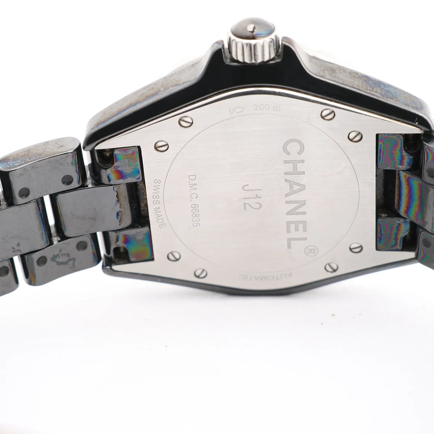 Chanel J12 H0685 CE×SS AT Watch with Black Dial