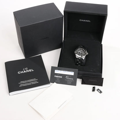 Chanel J12 H0685 CE×SS AT Watch with Black Dial