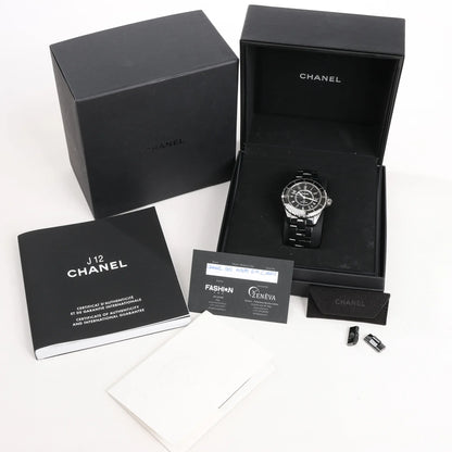 Chanel J12 H0685 CE×SS AT Watch with Black Dial