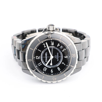 Chanel J12 H0685 CE×SS AT Watch with Black Dial