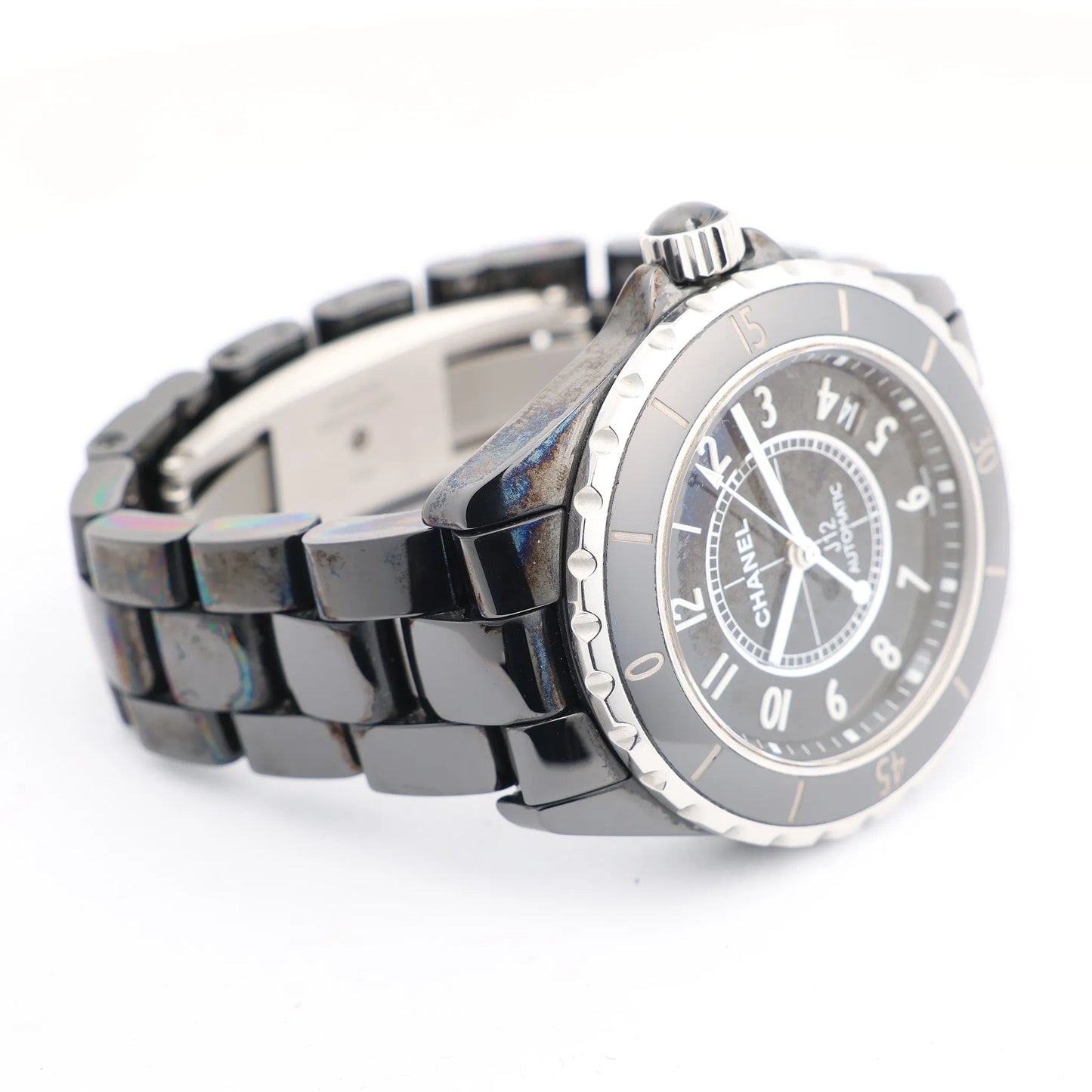 Chanel J12 H0685 CE×SS AT Watch with Black Dial