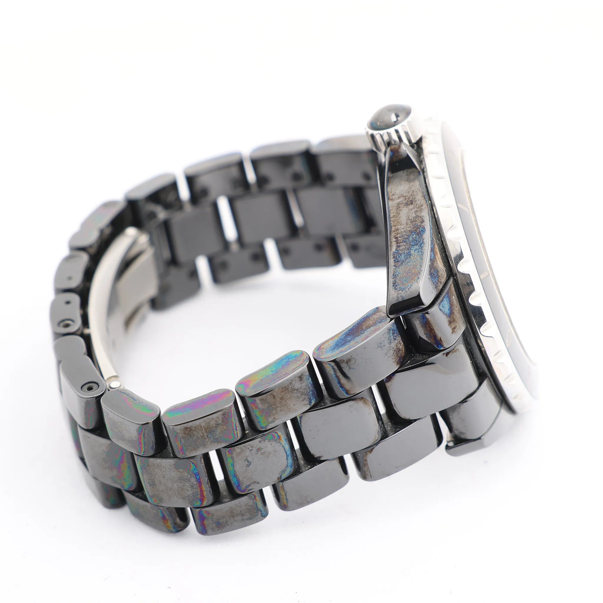 Chanel J12 H0685 CE×SS AT Watch with Black Dial